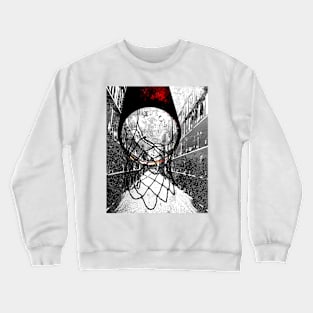 Basketball art print city 1- basketball artwork Crewneck Sweatshirt